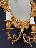 liela izmēra bra sienas lampa ar spoguli, spogulim ir faceta, vieta 3 spuldzēm (7016) - Image 8