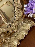 Stort, tungt bronse speil med engler - Bilde 16