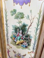 Antiikkinen kolmiosainen puinen tilanjakaja, chinoiserie- ja singerie-maalauksin (3230) - Image 20