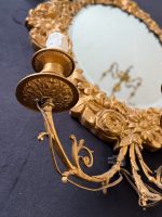 liela izmēra bra sienas lampa ar spoguli, spogulim ir faceta, vieta 3 spuldzēm (7016) - Image 9