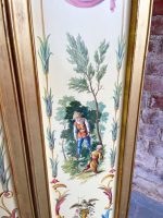 Antiikkinen kolmiosainen puinen tilanjakaja, chinoiserie- ja singerie-maalauksin (3230) - Image 21