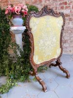 Kamina Wooden Fireplace Screen with Fabric (3226) - Image 2