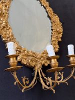liela izmēra bra sienas lampa ar spoguli, spogulim ir faceta, vieta 3 spuldzēm (7016) - Image 5