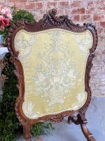 Kamina Wooden Fireplace Screen with Fabric (3226) - Image 4