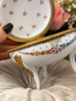 Smalks porcelāna trauks ar gleznojumu un bronzas detalizāciju (3799) - Bild 22