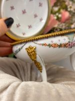 Smalks porcelāna trauks ar gleznojumu un bronzas detalizāciju (3799) - Bild 23