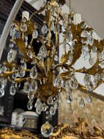vidēji liela izmēra lustra ar kristāliņiem, 8 spuldzes (5958) - Image 5