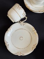 Antīks "Limoges" porcelāna komplekts 4 personām — Delvaux Paris (Antique "Limoges" porcelain set with gold decor from Paris) (7052) - Image 8