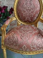 Armchairs with Armrests, Pink Fabric, Comfortable and Stable, 2 Available (6440) - Image 15