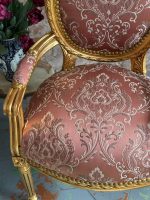 Armchairs with Armrests, Pink Fabric, Comfortable and Stable, 2 Available (6440) - Image 16