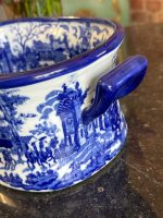 Keramikas Kašpo ar Rokturiem — Zili Baltā Transferdruka Tradīcija, Anglija (Staffordshire), 19 — изображение 7