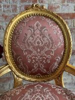 Armchairs with Armrests, Pink Fabric, Comfortable and Stable, 2 Available (6440) - Image 11