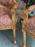 Armchairs with Armrests, Pink Fabric, Comfortable and Stable, 2 Available (6440) - Image 7