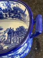 Keramikas Kašpo ar Rokturiem — Zili Baltā Transferdruka Tradīcija, Anglija (Staffordshire), 19 — изображение 9