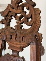 Ļoti liela izmēra koka molberts ar kokgriezumiem — Neorokoko stilā (Extra Large Carved Wooden Easel in Neorococo Style) (7011) - Image 5