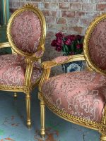 Armchairs with Armrests, Pink Fabric, Comfortable and Stable, 2 Available (6440) - Image 6