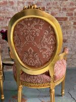 Armchairs with Armrests, Pink Fabric, Comfortable and Stable, 2 Available (6440) - Image 19