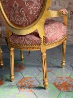 Armchairs with Armrests, Pink Fabric, Comfortable and Stable, 2 Available (6440) - Image 20