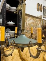 griestu lampa, ampīra stilā, vidēji liela izmēra, viegla pēc svara, 8 spuldzes (5959) - Image 8