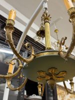 griestu lampa, ampīra stilā, vidēji liela izmēra, viegla pēc svara, 8 spuldzes (5959) - Image 6