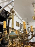 griestu lampa, ampīra stilā, vidēji liela izmēra, viegla pēc svara, 8 spuldzes (5959) - Image 3