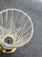 Antique Val Saint Lambert crystal vase on gilded base (6741) - Image 11
