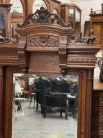 Koka Spogulis ar Smalkiem Kokgriezumiem, Liela Izmēra, Ļoti Smags (4163) - Image 24