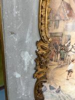 Žanra glezna ar pilsētas skatu — Luija XV stilā (Antique Genre Painting Framed French Street Scene in Louis XV Style) (7020) - Image 11