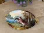 liela izmēra porcelāna šķīvis/paplāte ar putniem (6140) - Image 2