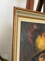 Glezna "Vīrs ar zelta ķiveri" (pēc Rembranta) — baroka stilā (Oil Painting Man in a Golden Helmet after Rembrandt) (7017) - Image 7