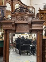 Koka Spogulis ar Smalkiem Kokgriezumiem, Liela Izmēra, Ļoti Smags (4163) - Image 21