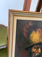 Glezna "Vīrs ar zelta ķiveri" (pēc Rembranta) — baroka stilā (Oil Painting Man in a Golden Helmet after Rembrandt) (7017) - Image 6