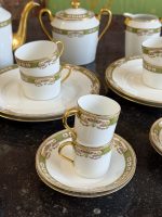 Franču porcelāna kafijas servīze — Belle Époque, Limoža, ap 1900–1915 (6675) - Image 7