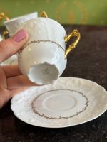 Antīka franču Limoges porcelāna tējas/kafijas servīze 11 personām (Antique Belle Époque Limoges Porcelain Tea & Coffee Service)(6738) - Image 10