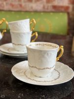 Antīka franču Limoges porcelāna tējas/kafijas servīze 11 personām (Antique Belle Époque Limoges Porcelain Tea & Coffee Service)(6738) - Image 8