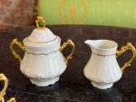 Antīka franču Limoges porcelāna tējas/kafijas servīze 11 personām (Antique Belle Époque Limoges Porcelain Tea & Coffee Service)(6738) - Image 5