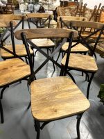 Stabili, ērti koka krēsli ar metālu, pieejami 6 gab (3809) - Image 4