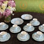 Antik porcelænste-/kaffeservice til 8 pers. — Viktoriansk æra, England