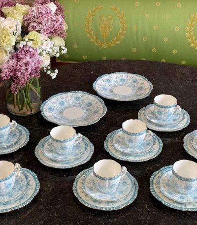 Antik porcelænste-/kaffeservice til 8 pers. — Viktoriansk æra, England