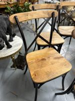 Stabili, ērti koka krēsli ar metālu, pieejami 6 gab (3809) - Image 6