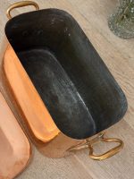 Masīvs kapara zivju katls ar vāku un misiņa rokturiem — vēsturiskā virtuves historisma stilā, (Heavy Copper Fish Kettle with Lid and Brass Handles — Kitchen Historism Style) (6191) - Image 18