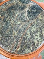 Wooden flower table with green marble — Neoclassical style, medium size, medium height (7028) - Image 9