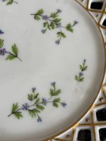 Antīks Vieux Paris stila porcelāna servējamais trauks ar caurviju pīruma apmali (6692) - Image 4