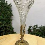 Vase mit Bronzedetails, Mittelkleine Größe (4414)