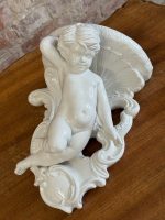 porcelāna konsole stiprināma pie sienas, ar eņģeļa figūru, vidēja izmēra (5981) - Image 2