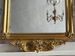Elegants un Garš Antīka Stila Sienas Spogulis Zeltītā Neorokoko Rāmī (antique narrow full length gilt mirror) — Spoguļu un interjera māksla, (6445) - Image 4