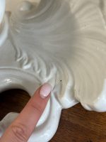 porcelāna konsole stiprināma pie sienas, ar eņģeļa figūru, vidēja izmēra (5981) - Image 10