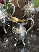 French Silver Tea and Coffee Set with Ram Heads — Empire Style, 19th C. (6715) - Image 4