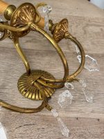 bronzas bra lampa ar kristāliņiem, vidēja izmēra (6194) - Image 5