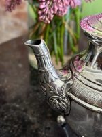 French Silver Tea and Coffee Set with Ram Heads — Empire Style, 19th C. (6715) - Image 13